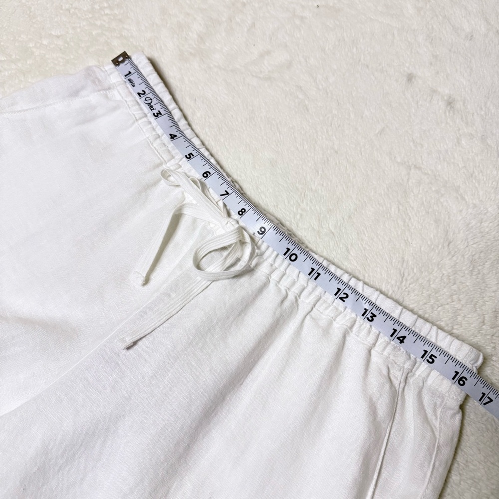 Tommy Bahama Women's Two Palms Linen Drawstring White Casual Shorts -Sz Med, NWT - Picture 6 of 14